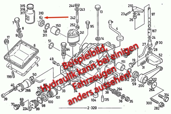 Stützring rechts Deutz 06 DX Intrac Hydraulik